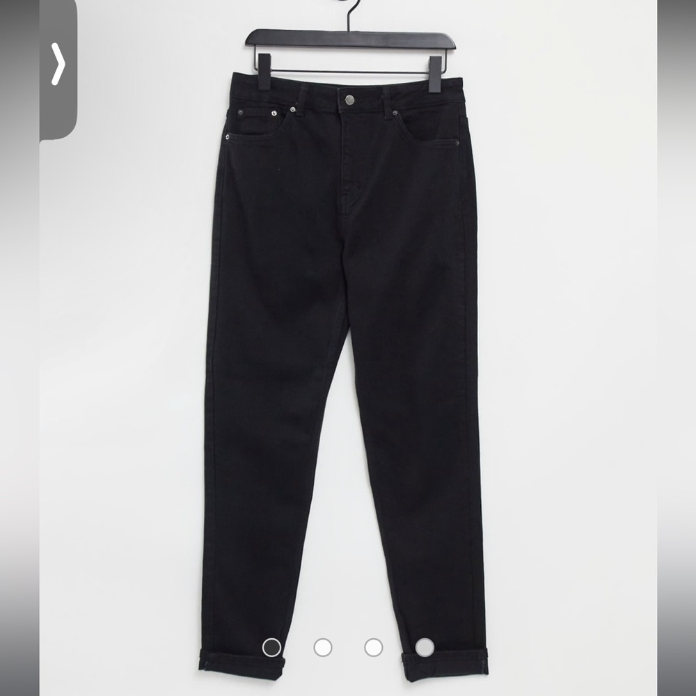 Topshop Black Premium Mom Jeans
